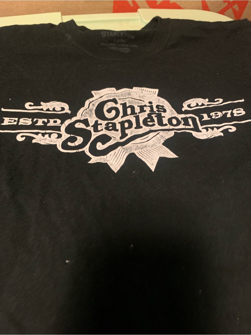 Unisex Chris Stapleton Black Graphic Tee